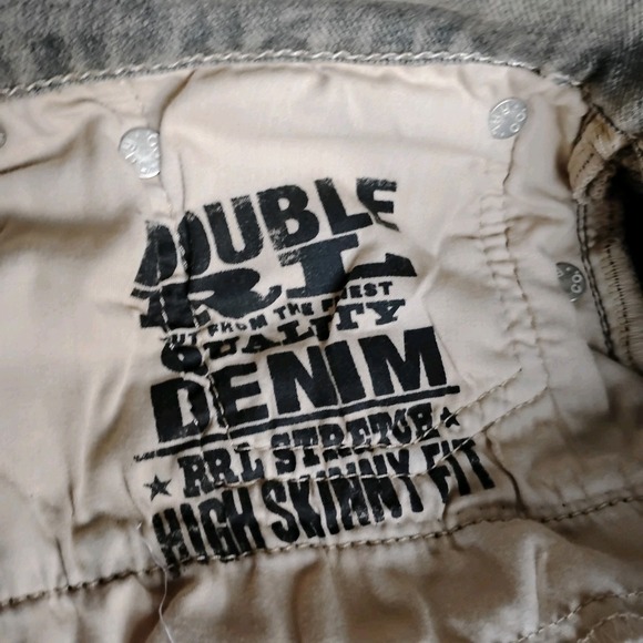 RRL‎ Ralph Lauren Jeans 28 Womens Skinny Stretch Fit Slim Grey Classic New - Picture 14 of 16